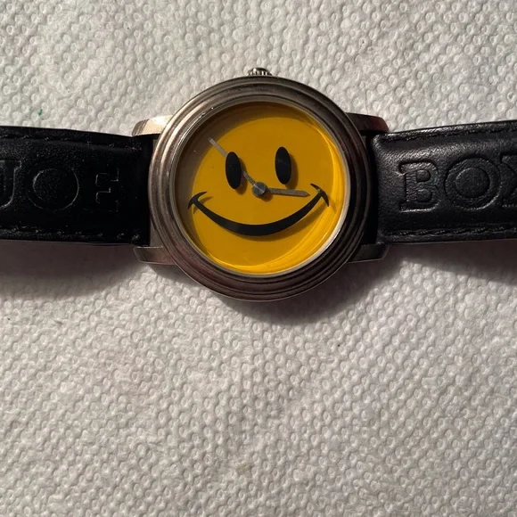 Joe Boxer Vintage Smiley Face Wrist Watch 1995